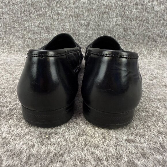✅ Mens 10.5 Giorgio Brutini Le Glove Loafers Black Leather Tassel Fringe Slip-On main image 9